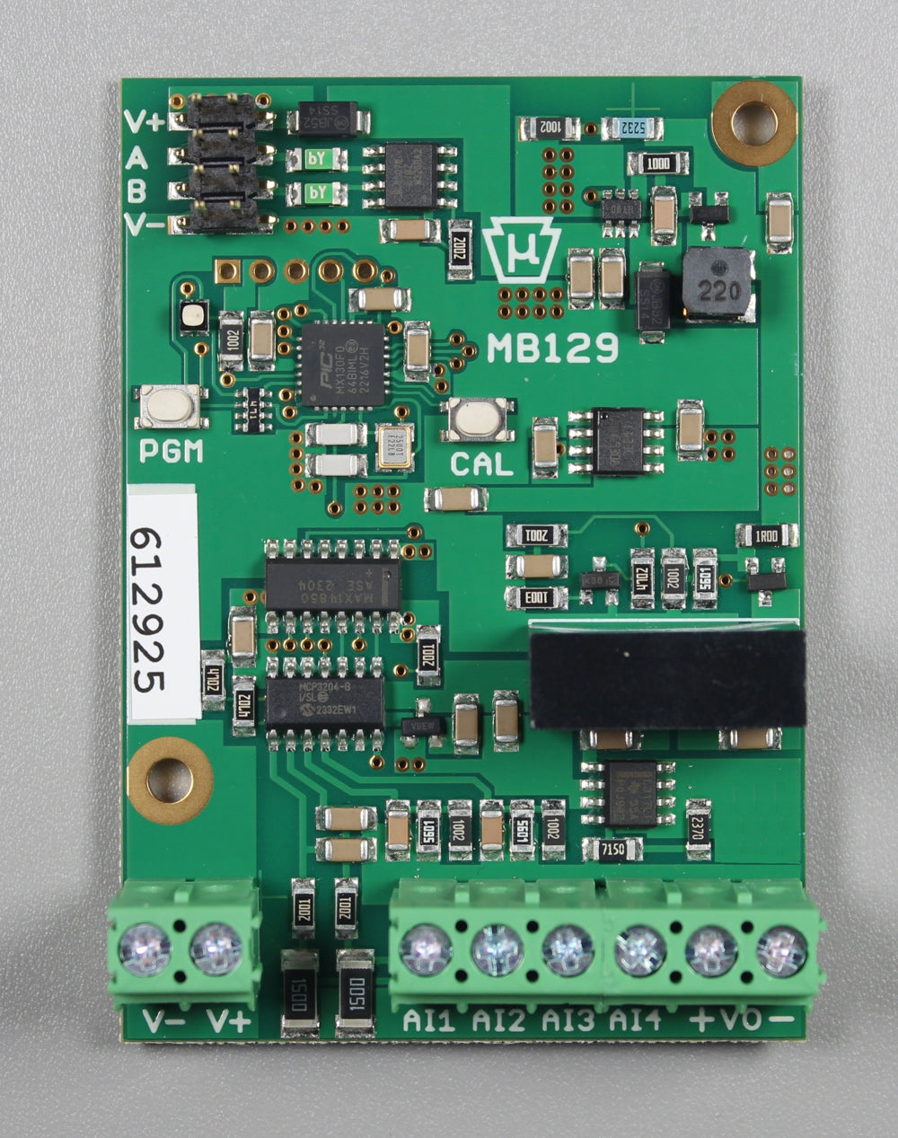 MB129 Modbus RTU I/O With Two Isolated Analog Inputs