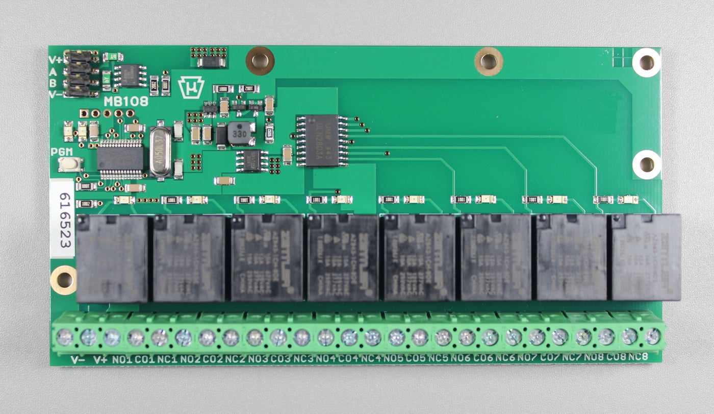 MB108 Modbus RTU I/O With Eight Output Relays