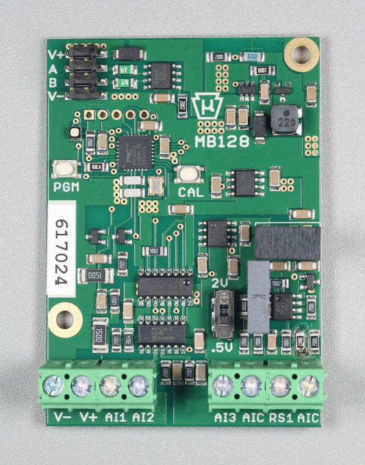 MB128 Modbus RTU I/O With Isolated mV and Thermistor Inputs